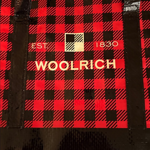 Woolrich Plaid Red and Black Tote - Picture 2 of 4